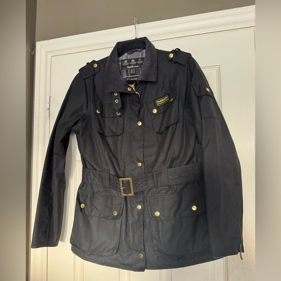 BARBOUR INTERNATIONAL WOMEN'S INTERNATIONAL WAX JACKET - BLACK NWOT - Picture 9 of 14